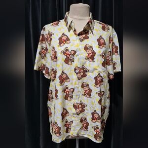 Men's Graphic Shirt with Cartoon Print